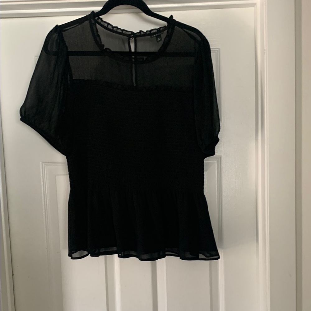 Torrid Black Peplum Blouse